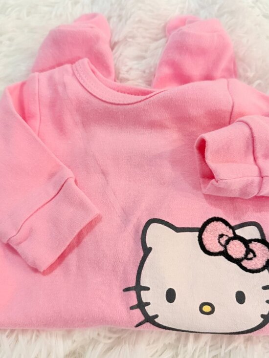 Sakura Other - Hello Kitty Sanrio Pink Footed Sleeper Newborn Pajamas NB